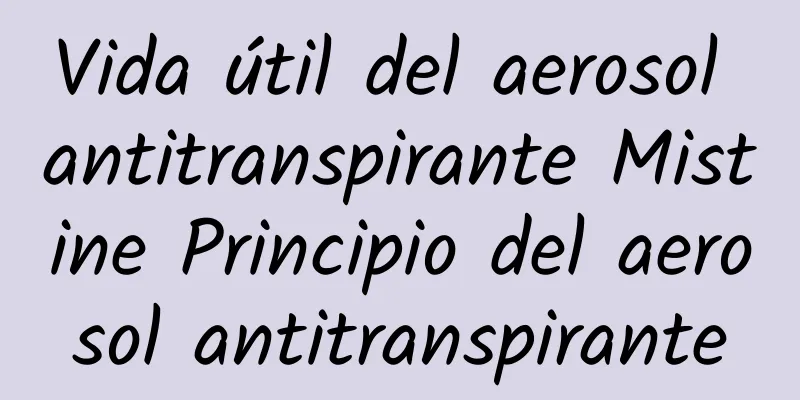 Vida útil del aerosol antitranspirante Mistine Principio del aerosol antitranspirante