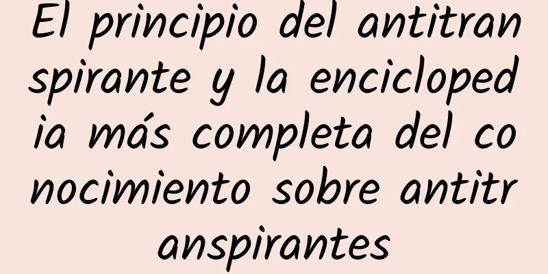 El principio del antitranspirante y la enciclopedia más completa del conocimiento sobre antitranspirantes