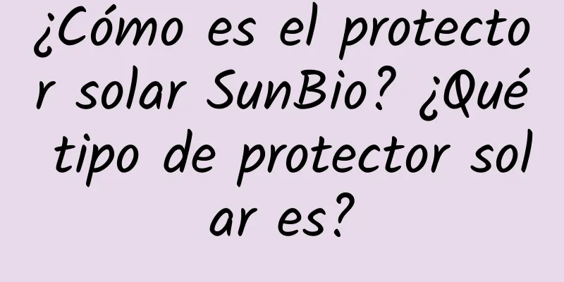 ¿Cómo es el protector solar SunBio? ¿Qué tipo de protector solar es?