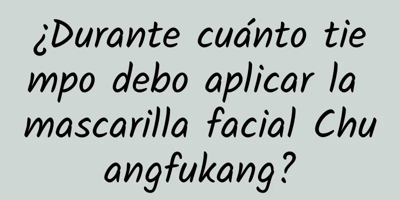 ¿Durante cuánto tiempo debo aplicar la mascarilla facial Chuangfukang?