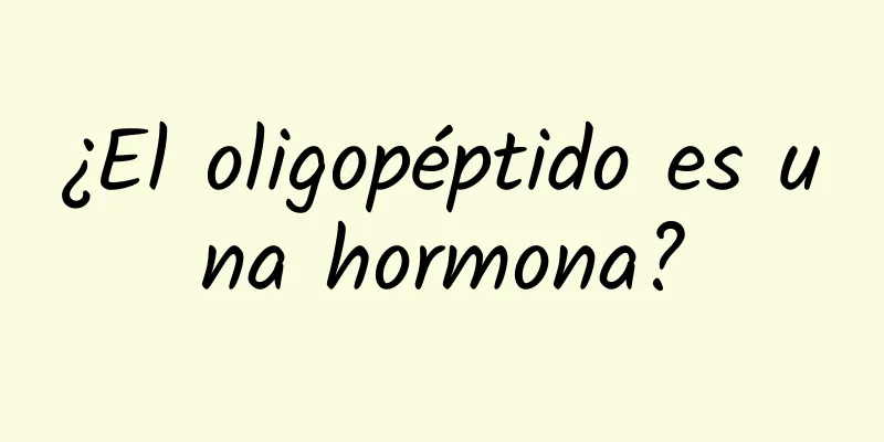 ¿El oligopéptido es una hormona?