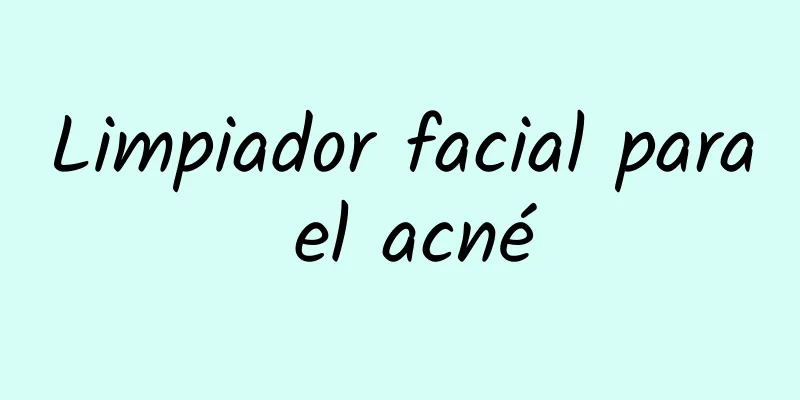 Limpiador facial para el acné