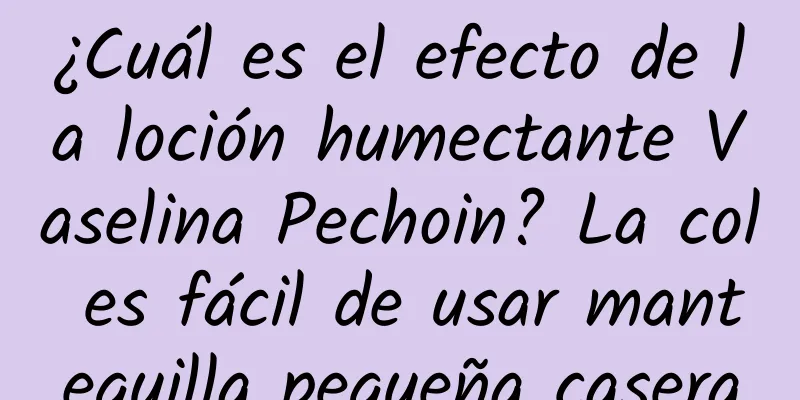 ¿Cuál es el efecto de la loción humectante Vaselina Pechoin? La col es fácil de usar mantequilla pequeña casera