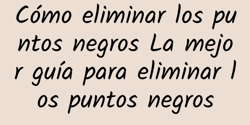 Cómo eliminar los puntos negros La mejor guía para eliminar los puntos negros