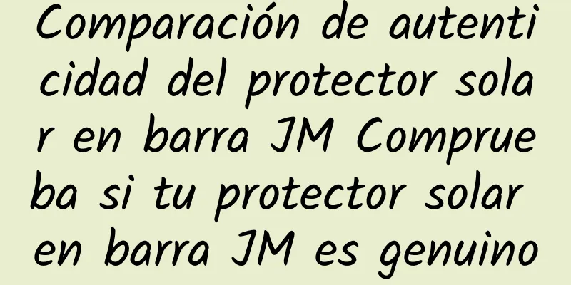 Comparación de autenticidad del protector solar en barra JM Comprueba si tu protector solar en barra JM es genuino