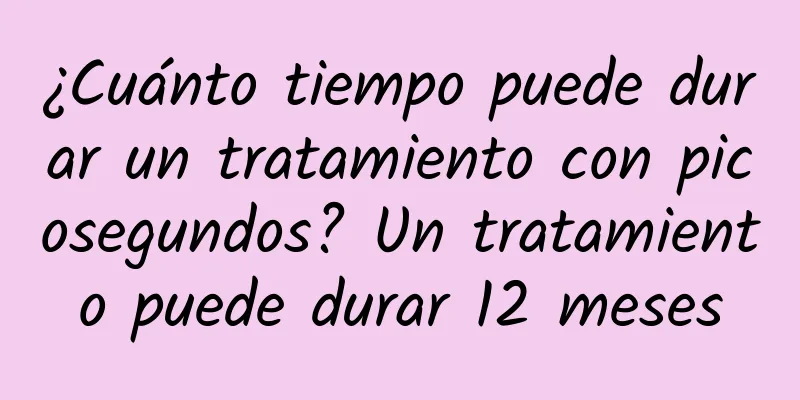 ¿Cuánto tiempo puede durar un tratamiento con picosegundos? Un tratamiento puede durar 12 meses