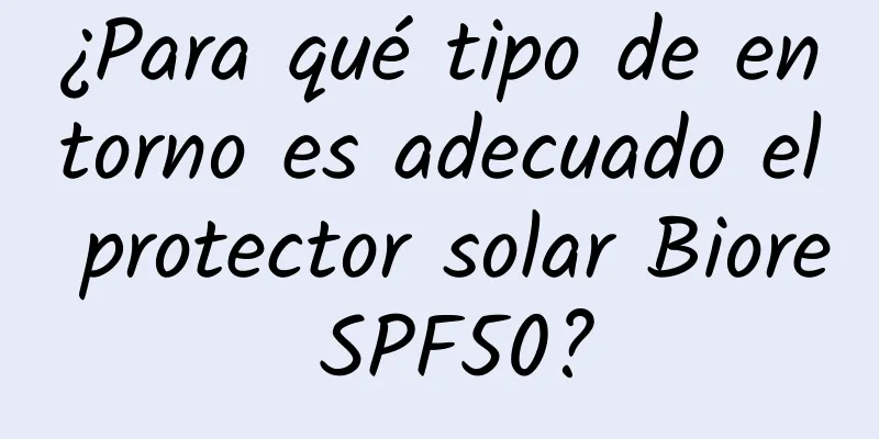 ¿Para qué tipo de entorno es adecuado el protector solar Biore SPF50?