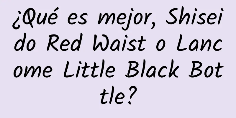 ¿Qué es mejor, Shiseido Red Waist o Lancome Little Black Bottle?