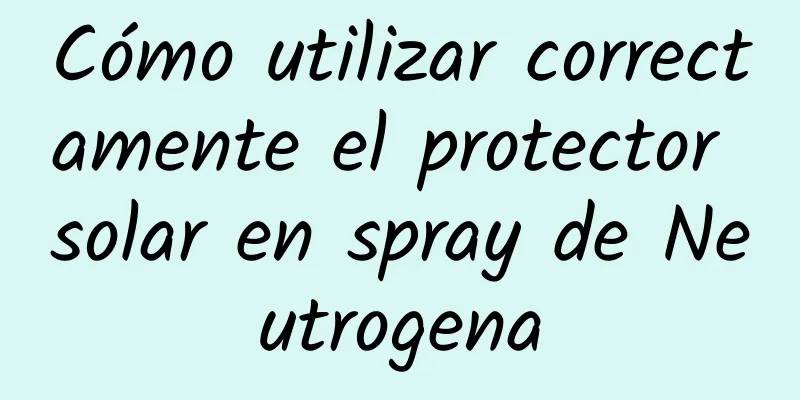 Cómo utilizar correctamente el protector solar en spray de Neutrogena