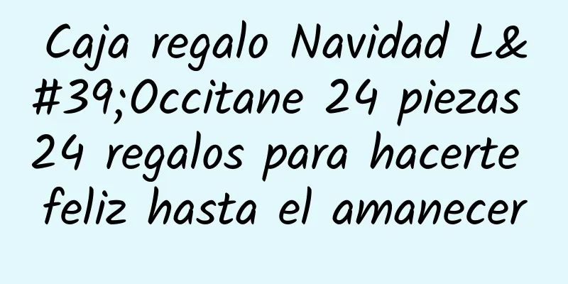 Caja regalo Navidad L'Occitane 24 piezas 24 regalos para hacerte feliz hasta el amanecer