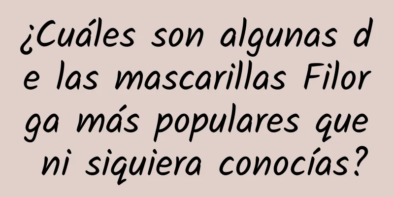 ¿Cuáles son algunas de las mascarillas Filorga más populares que ni siquiera conocías?