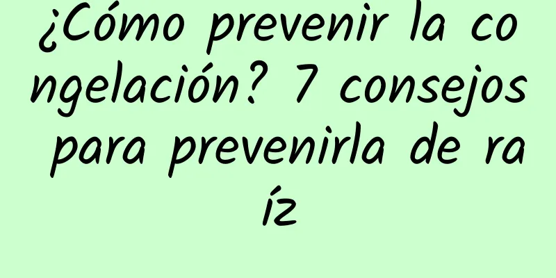 ¿Cómo prevenir la congelación? 7 consejos para prevenirla de raíz