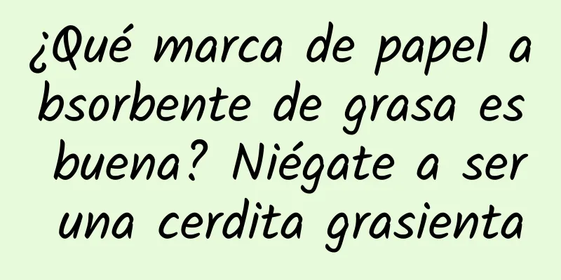 ¿Qué marca de papel absorbente de grasa es buena? Niégate a ser una cerdita grasienta