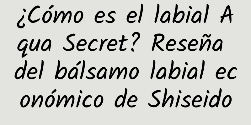 ¿Cómo es el labial Aqua Secret? Reseña del bálsamo labial económico de Shiseido