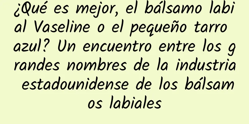 ¿Qué es mejor, el bálsamo labial Vaseline o el pequeño tarro azul? Un encuentro entre los grandes nombres de la industria estadounidense de los bálsamos labiales