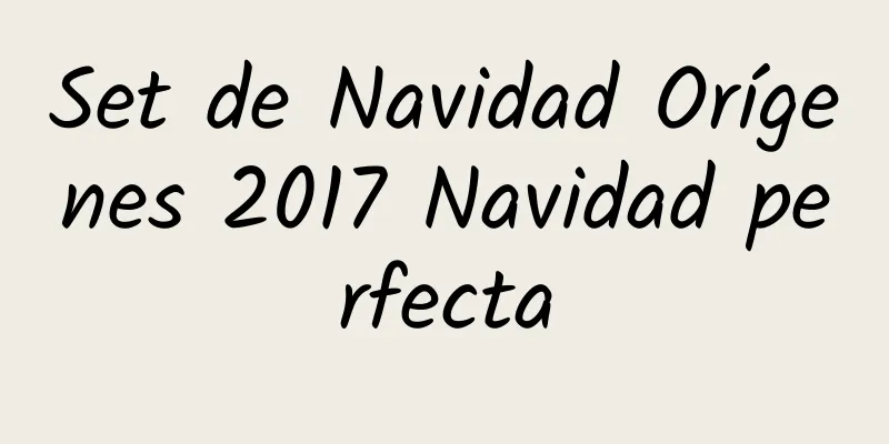 Set de Navidad Orígenes 2017 Navidad perfecta